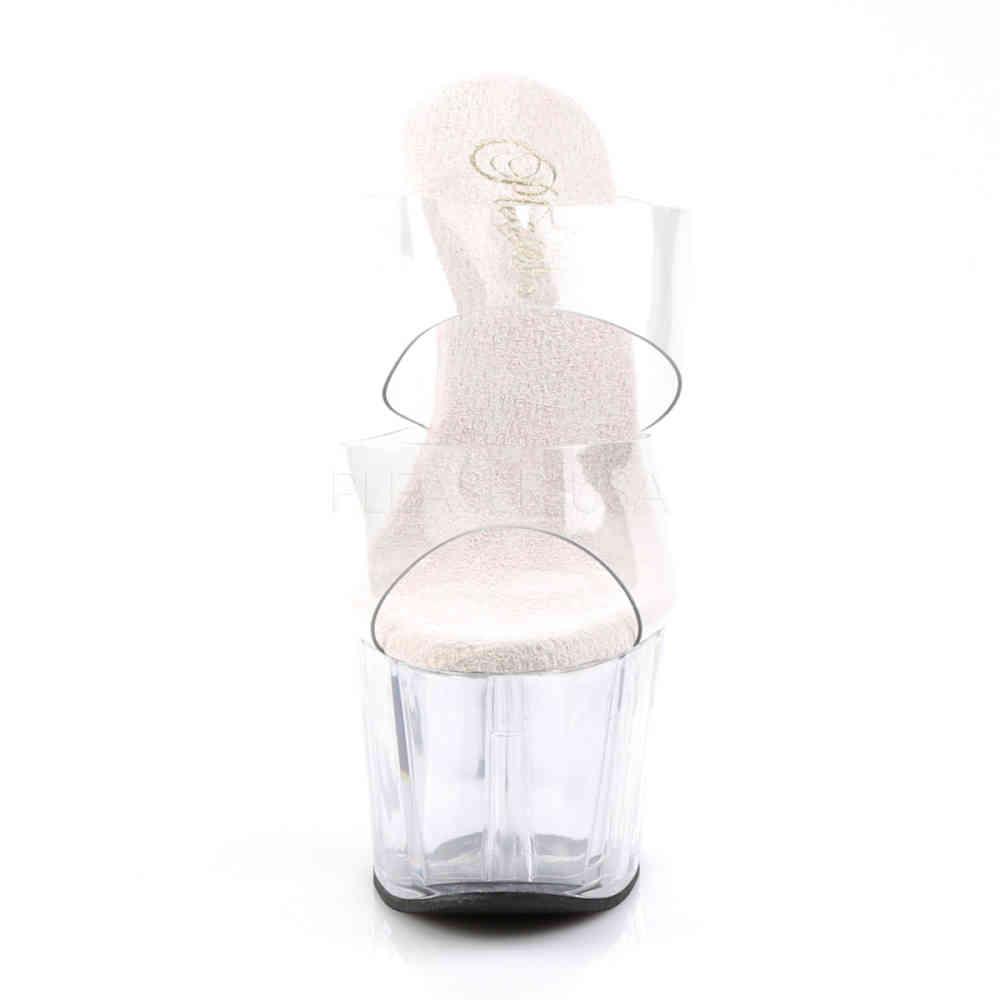 Pleaser - ADORE702 Mules à talons - Chaussures de pole dance - Transparent Product image
